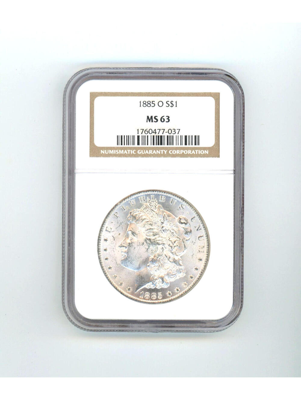 1885-O  Morgan Silver Dollar New Orleans NGC MS 63